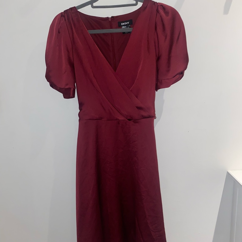 DKNY Burgundy Dress